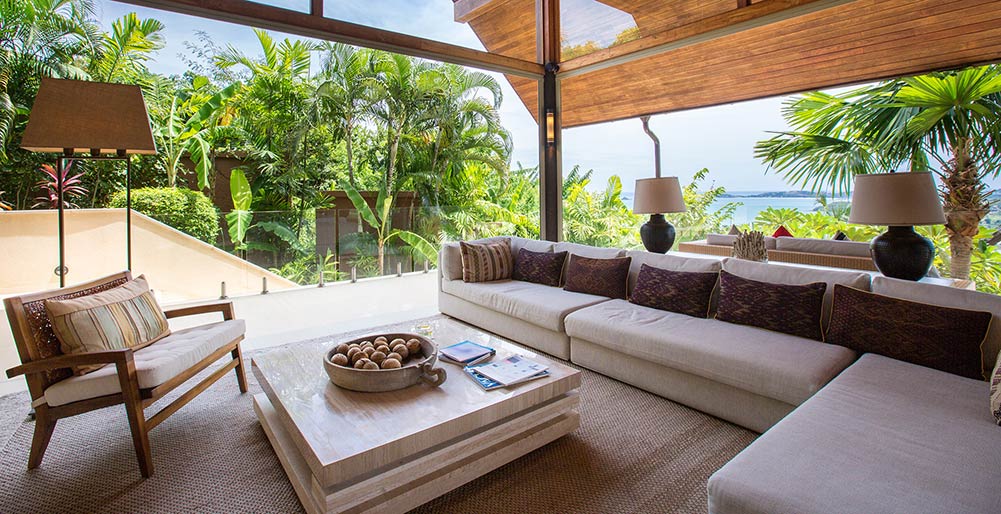 Kalya Residence - Semi outdoor living room design