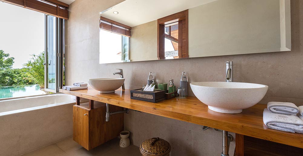 Kalya Residence - Bathroom one double sink vanity