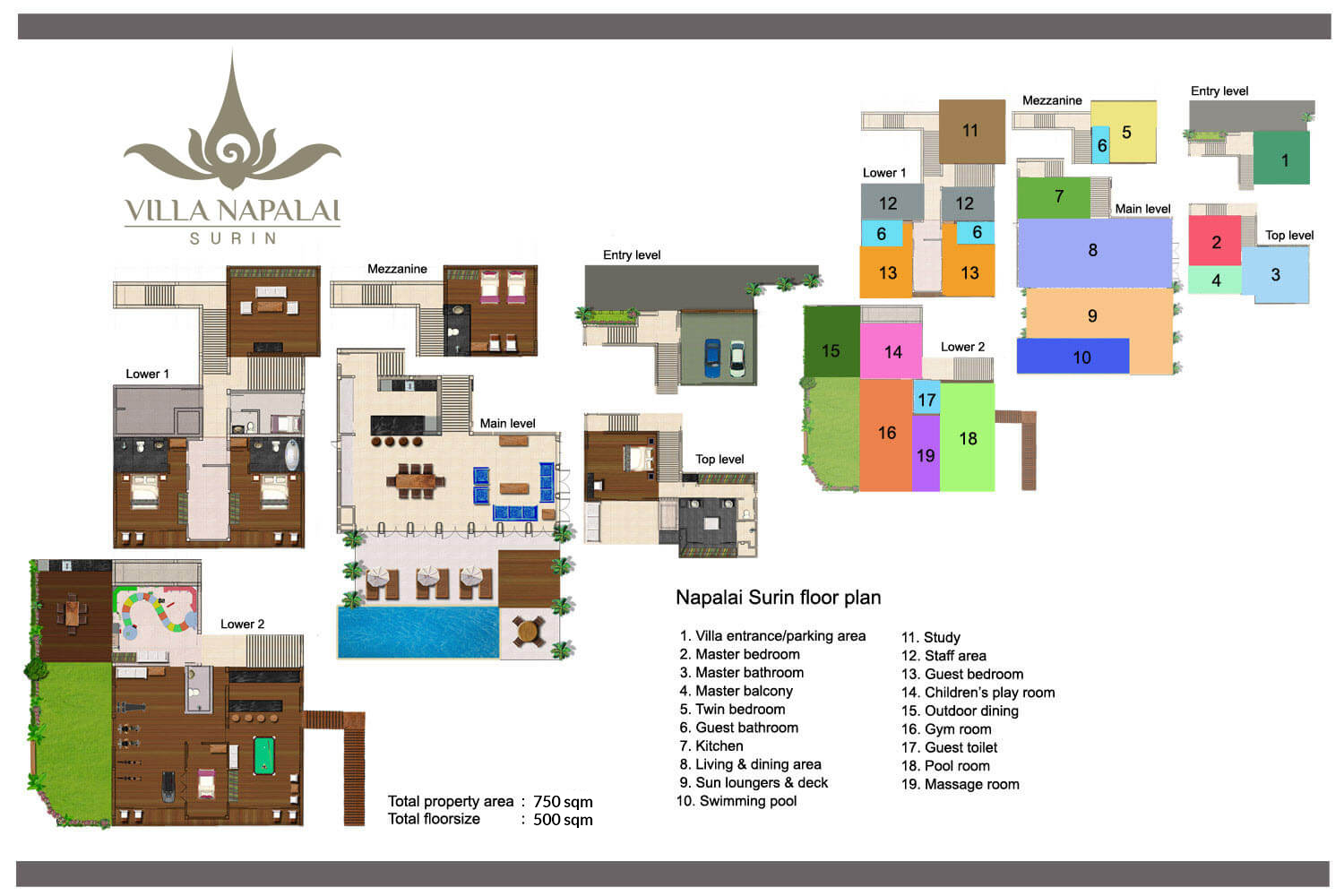 Villa Napalai floor plan