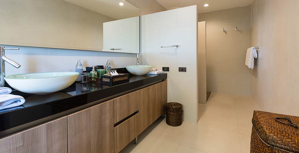 Atulya Residence - Bedroom one ensuite bathroom details