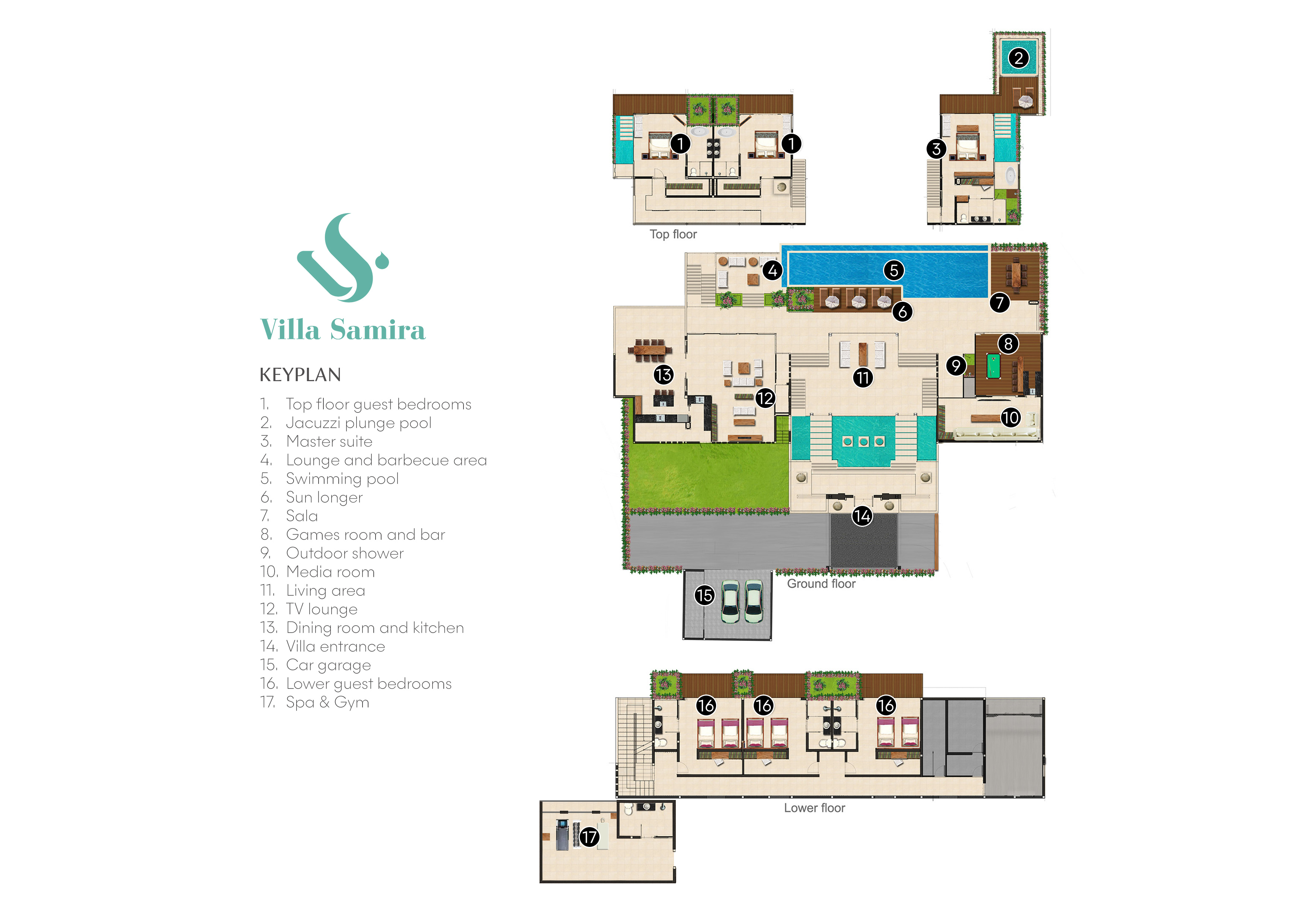 Villa Samira floor plan