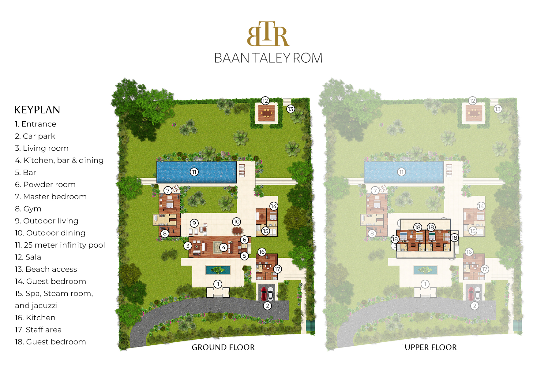 Baan Taley Rom floor plan
