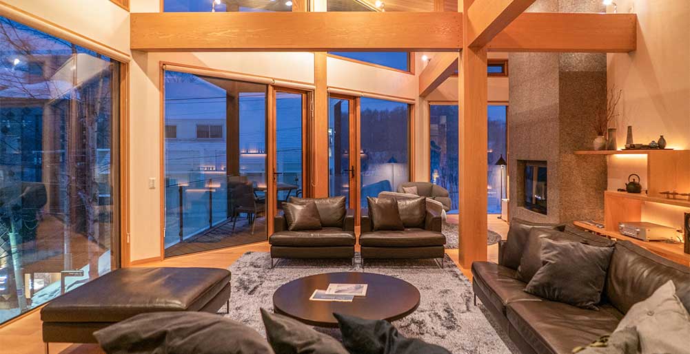 Seshu Chalet - View from living after sundown