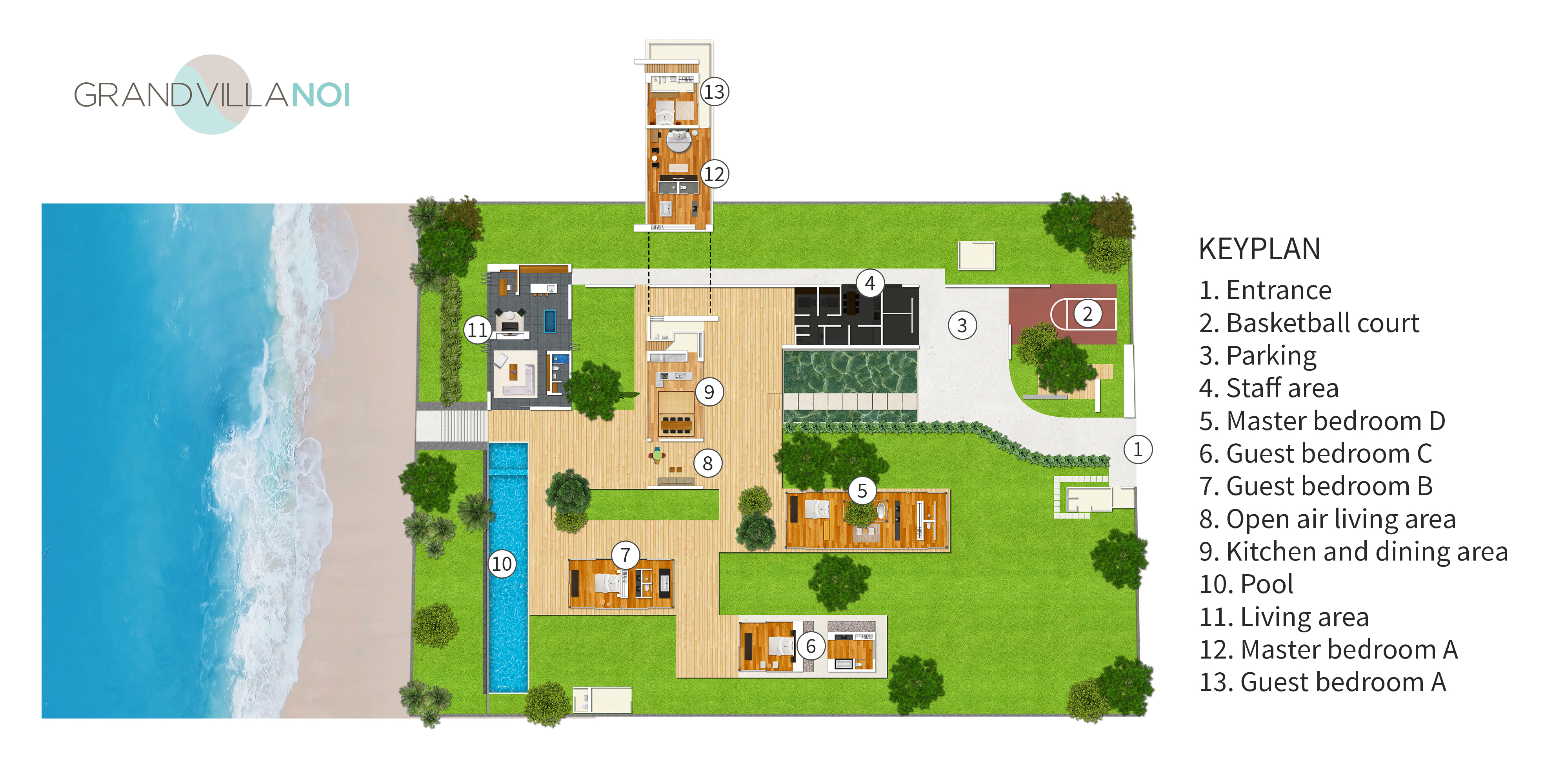 Grand Villa Noi floor plan