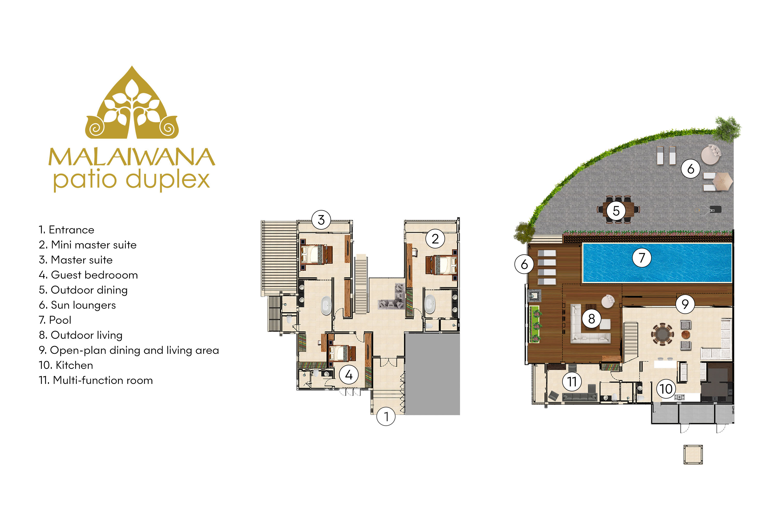 Patio Duplex floor plan