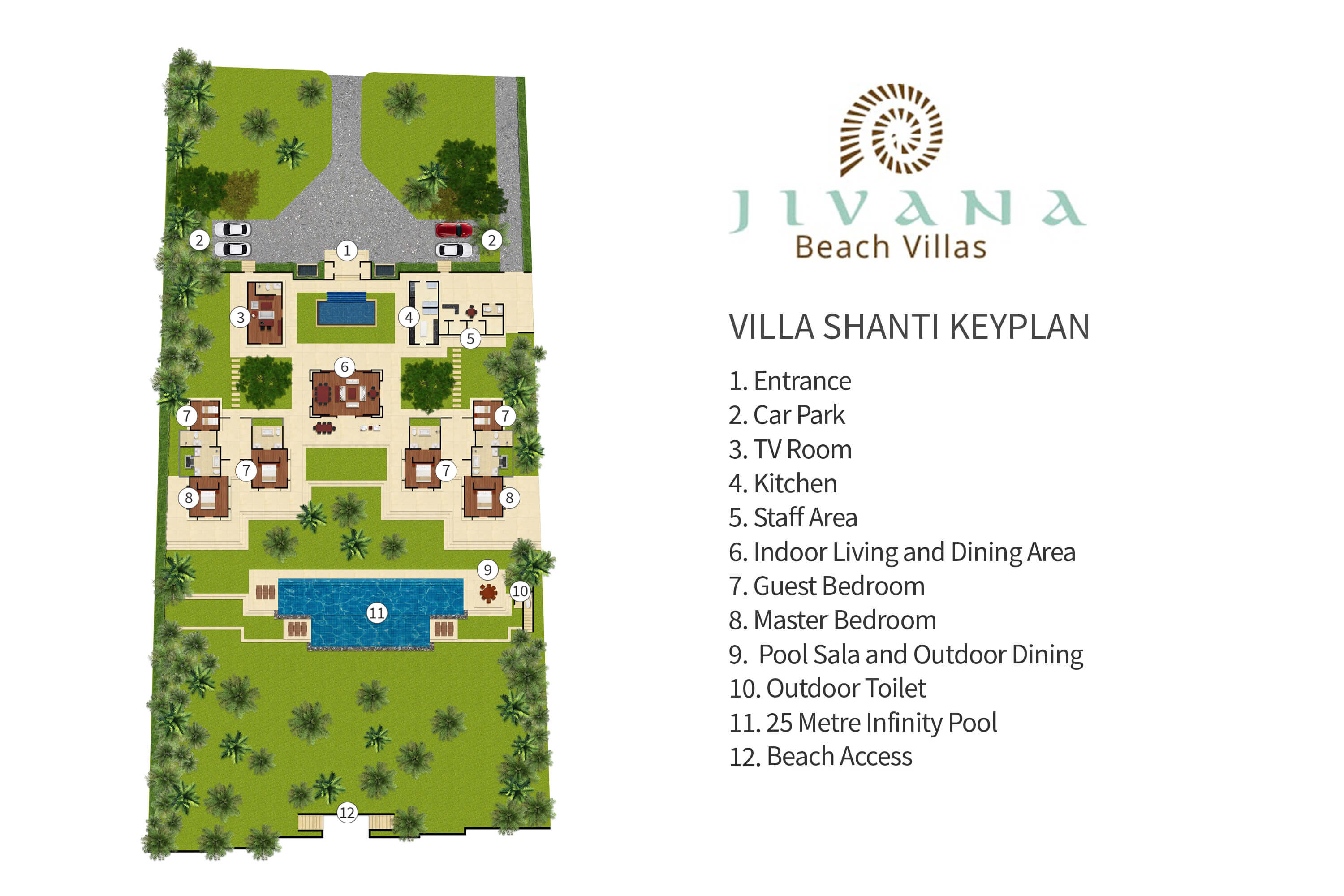 Villa Shanti floor plan